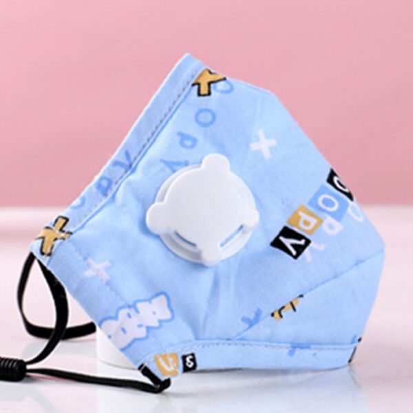 4pc Children Facemask + 8pc Filters Cartoon Kids Face Mask - Image 3
