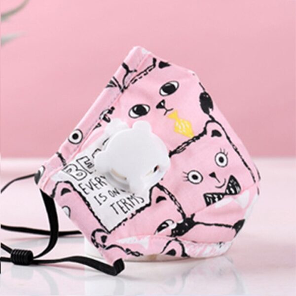 4pc Children Facemask + 8pc Filters Cartoon Kids Face Mask - Image 2