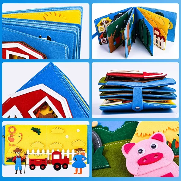 Montessori Toys Busy Board Farm Animal Scene - Image 6