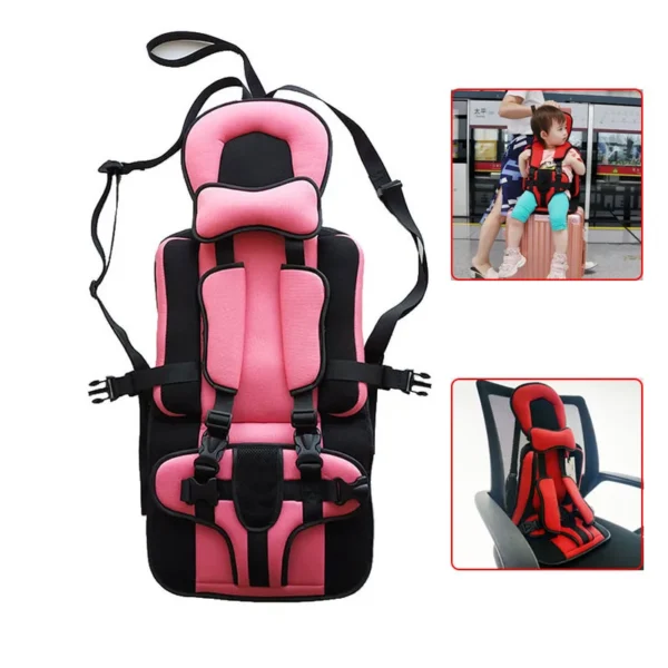 Kids travel suitcase cushion with harness toddler safety belt seat for carry-on luggage - Image 2