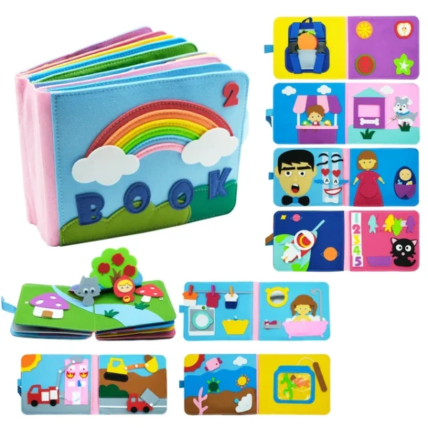 Montessori Toys Busy Board Farm Animal Scene - Image 7