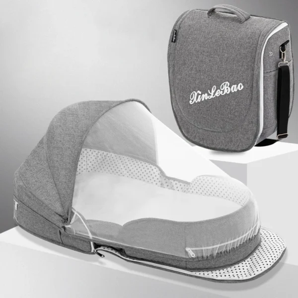 Portable Bed for baby/Toddler with Mosquito Net Protection