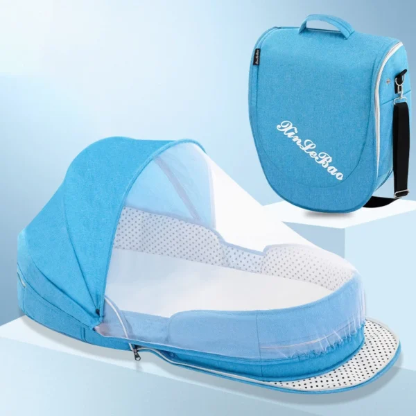 Portable Bed for baby/Toddler with Mosquito Net Protection - Image 13