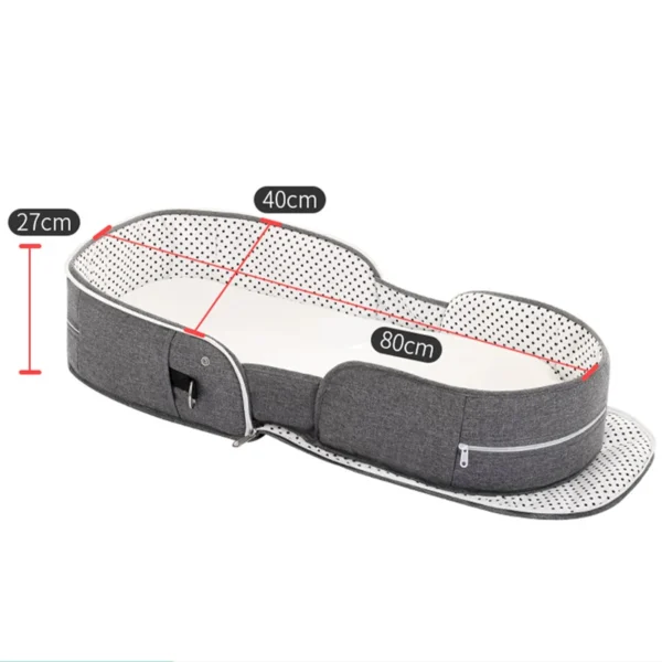 Portable Bed for baby/Toddler with Mosquito Net Protection - Image 2