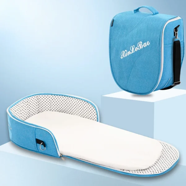Portable Bed for baby/Toddler with Mosquito Net Protection - Image 9